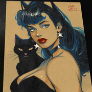 Catwoman - Marvel art print by Keyeske