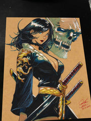 Sword Girl Original - Marvel art print by Keyeske