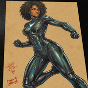 Vectora Original Art Print Signed 8.5x11 | Art by Keyeske