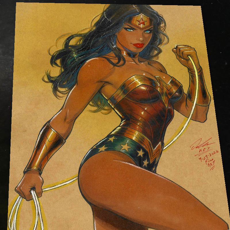 Wonder Woman art print by Keyeske