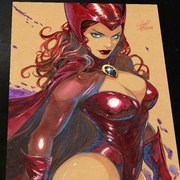 Scarlet Witch Art Print Signed 8.5x11 | Art by Keyeske