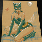 Catwoman - Marvel art print by Keyeske