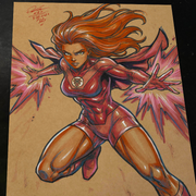 Atom Eve Invincible Art Print Signed 8.5x11 | Art by Keyeske