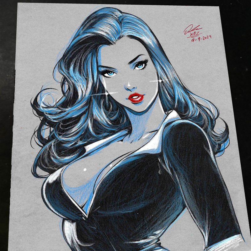 Lois Lane Art Print Signed 8.5x11 | Art by Keyeske