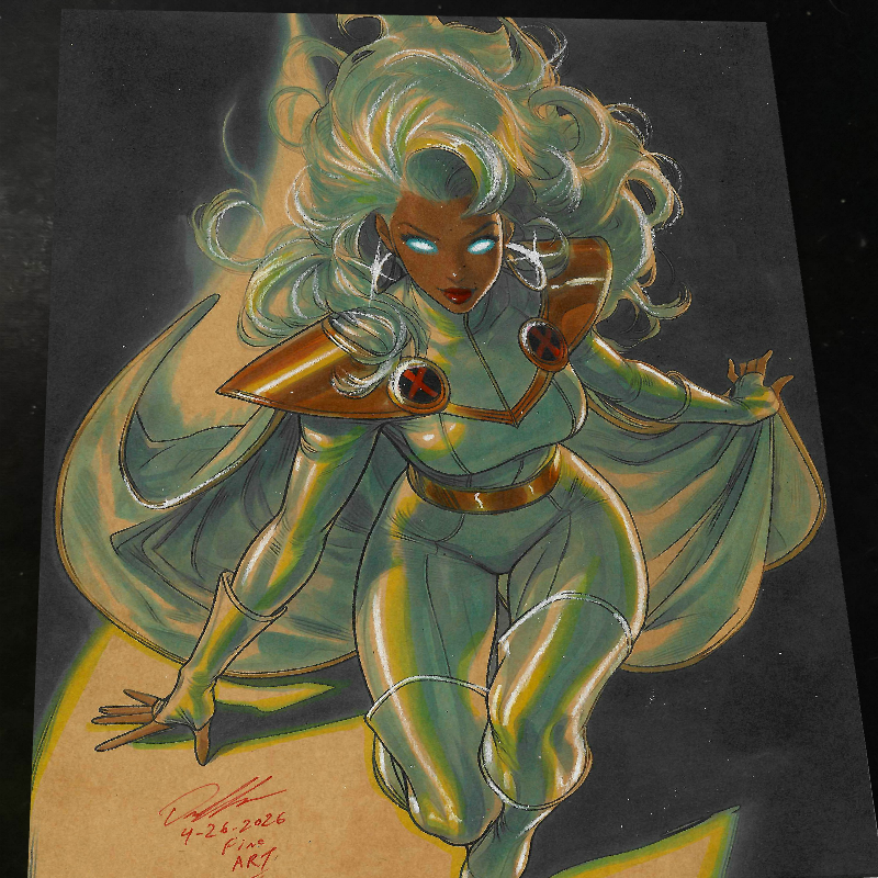 Storm X-Men Art Print Signed 8.5x11 | Art by Keyeske