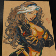 Rogue X-Men Art Print Signed 8.5x11 | Art by Keyeske
