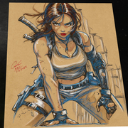 Lara Croft Art Print 8.5x11 Art by Keyeske - Marvel art print by Keyeske