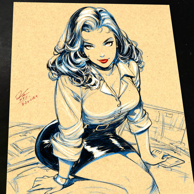 Lois Lane - Marvel art print by Keyeske