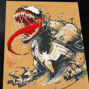 Venom Art Print Signed 8.5x11 | Art by Keyeske