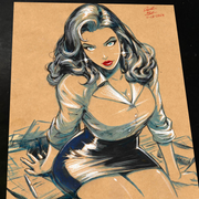 Lois Lane - Marvel art print by Keyeske