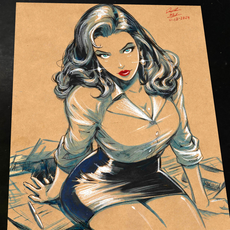 Lois Lane - Marvel art print by Keyeske