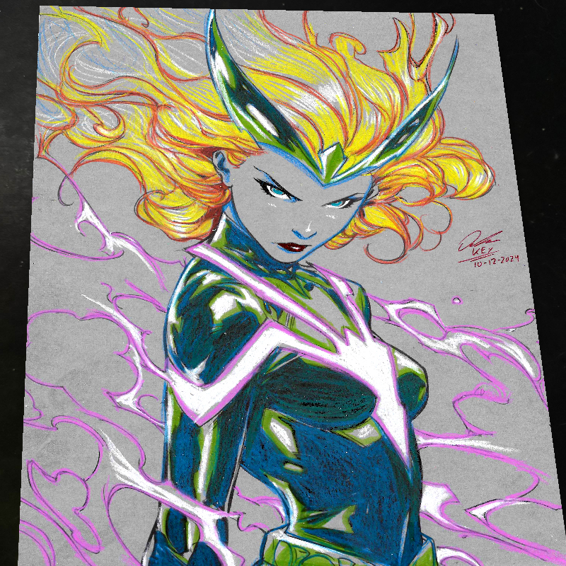 Enchantress Art Print Signed 8.5x11 | Art by Keyeske