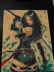 Psylocke - Marvel art print by Keyeske