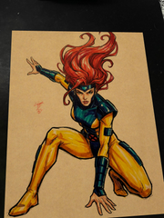 Jean Grey - X-Men art print by Keyeske