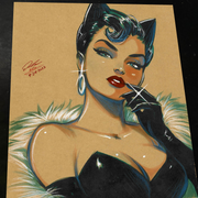 Catwoman - Marvel art print by Keyeske