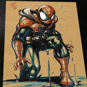 Spider-Man Art Print Signed 8.5x11 | Art by Keyeske