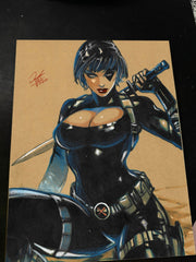 Domino X-Men art print by Keyeske