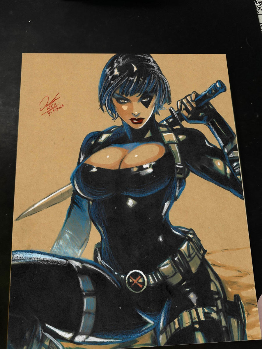 Domino X-Men art print by Keyeske