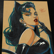 Catwoman - Marvel art print by Keyeske