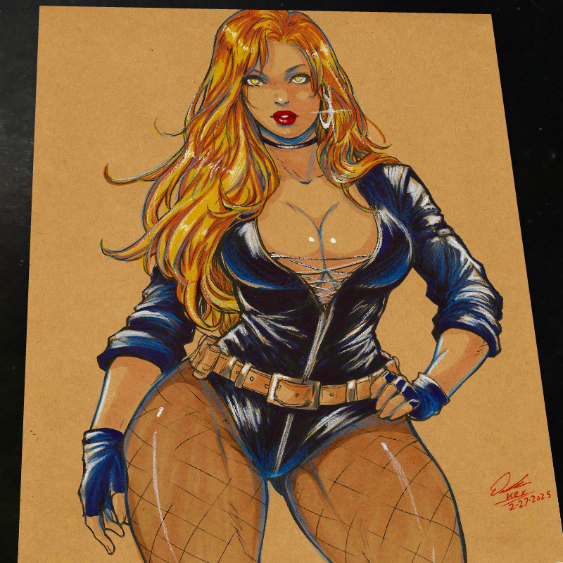 Black Canary art print by Keyeske