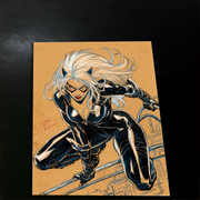 Black Cat - Marvel art print by Keyeske