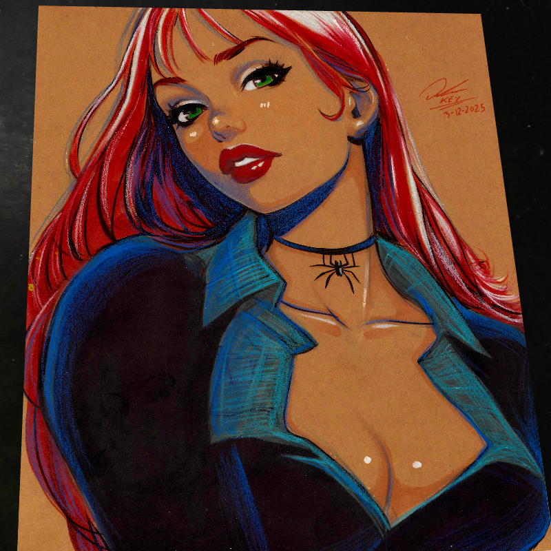 Mary Jane Watson - Marvel art print by Keyeske