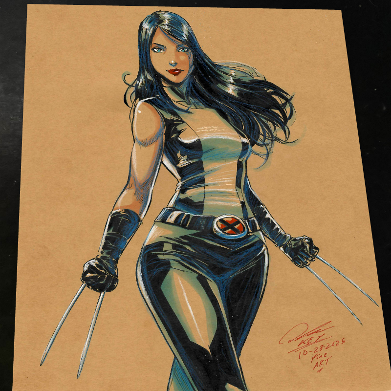 X-23 X-Men Art Print Signed 8.5x11 | Art by Keyeske