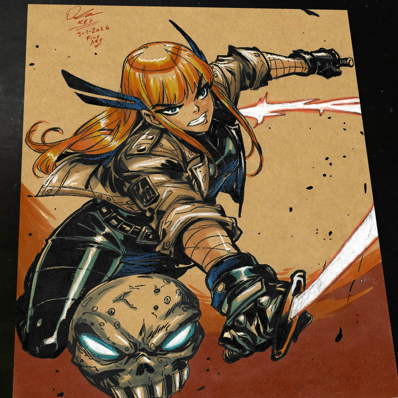 Magik X-Men Art Print Signed 8.5x11 | Art by Keyeske