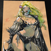 Jungle Girl Art Print Signed 8.5x11 | Art by Keyeske
