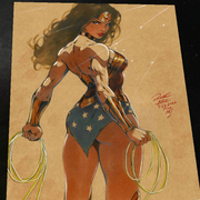 Wonder Woman Art Print Signed 8.5x11 | Art by Keyeske