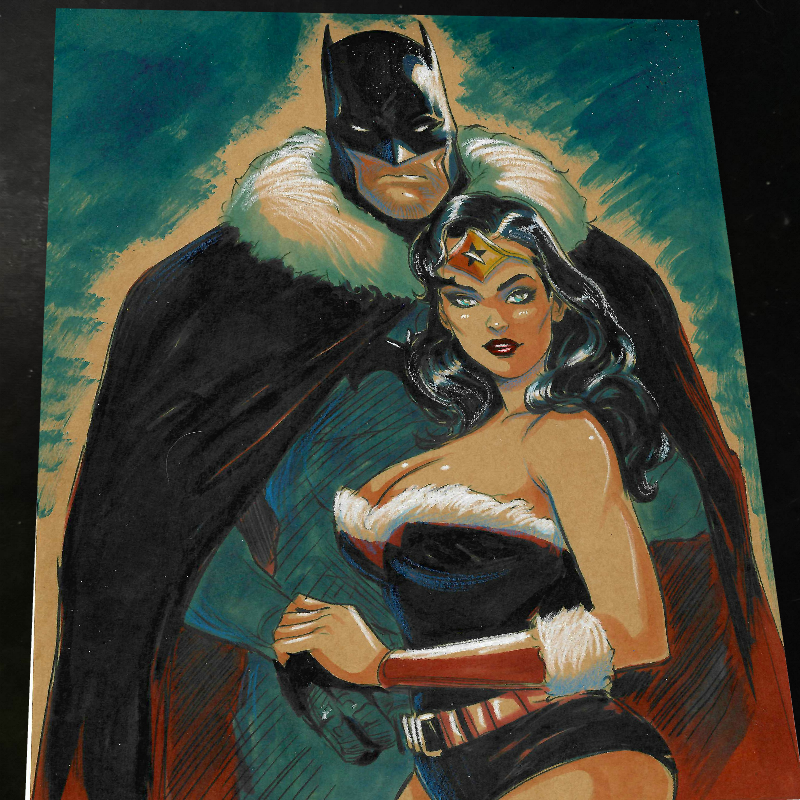 Batman Art Print Signed 8.5x11 | Art by Keyeske