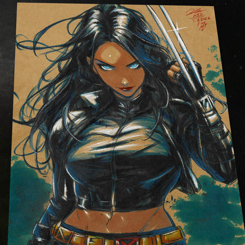 X-23 X-Men Art Print Signed 8.5x11 | Art by Keyeske