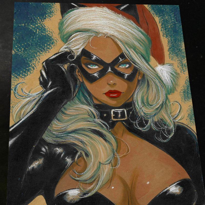 Black Cat - Marvel art print by Keyeske