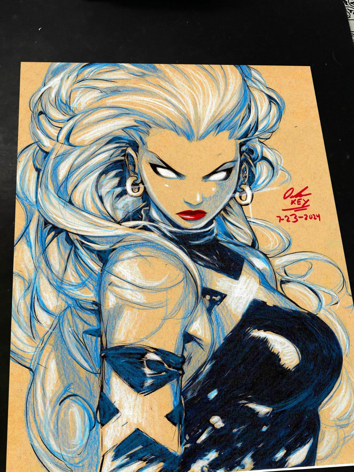 Storm X-Men Art Print Signed 8.5x11 | Art by Keyeske