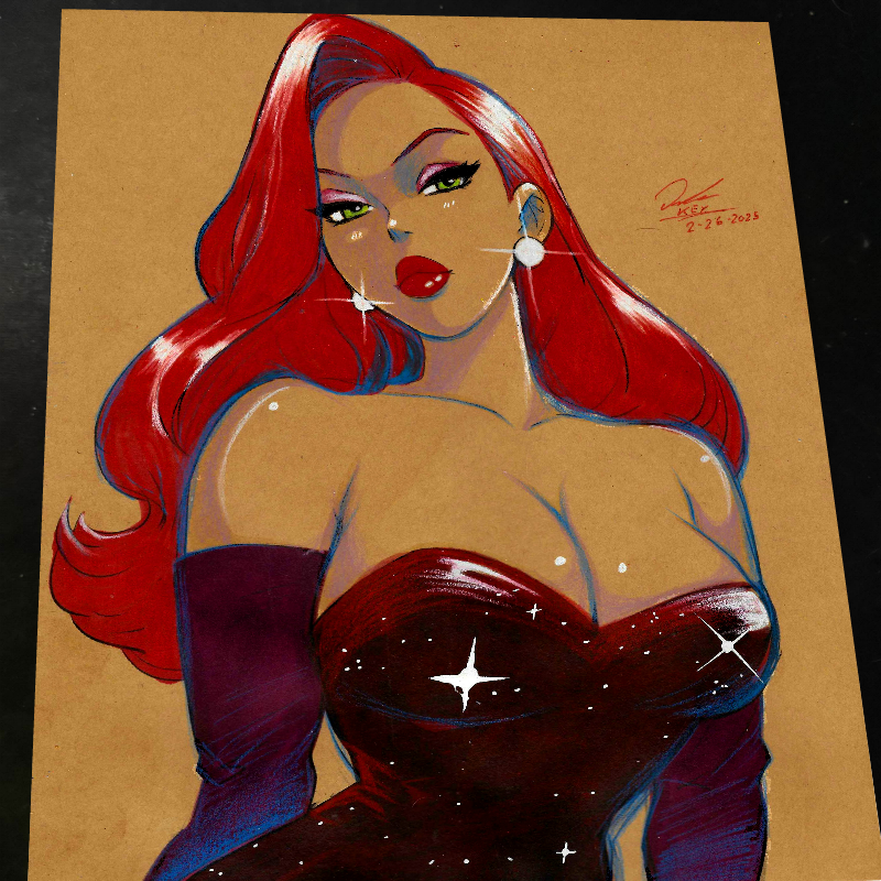 Jessica Rabbit art print by Keyeske