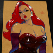 Jessica Rabbit art print by Keyeske