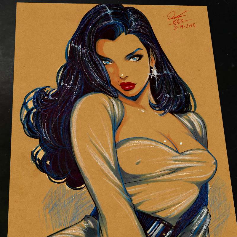 Lois Lane - Marvel art print by Keyeske