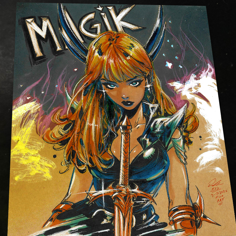 Magik X-Men Art Print Signed 8.5x11 | Art by Keyeske