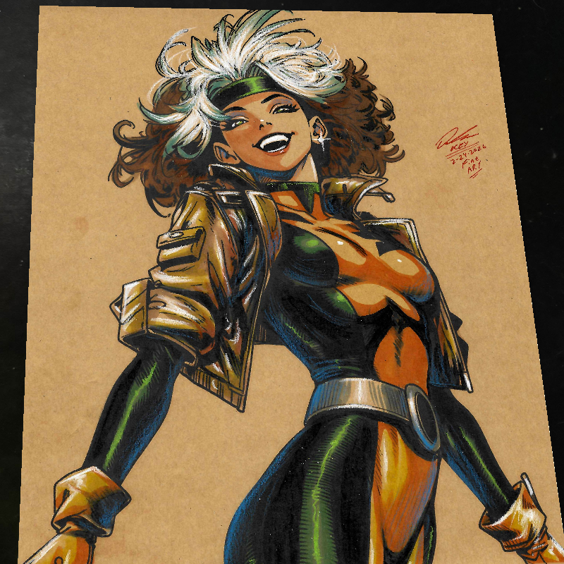 Rogue X-Men Art Print Signed 8.5x11 | Art by Keyeske