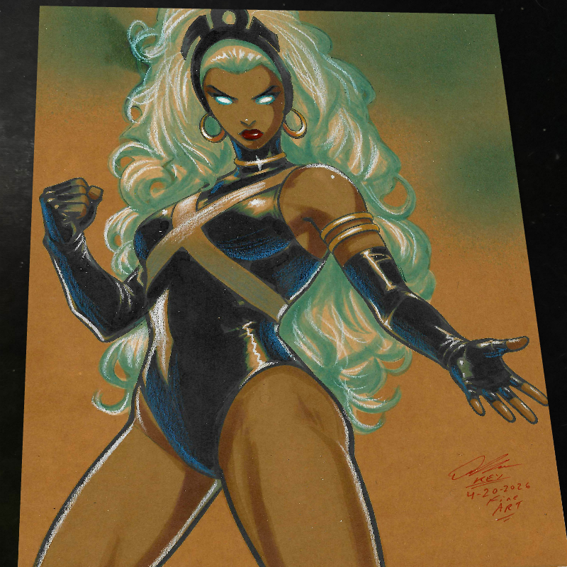 Storm X-Men Art Print Signed 8.5x11 | Art by Keyeske
