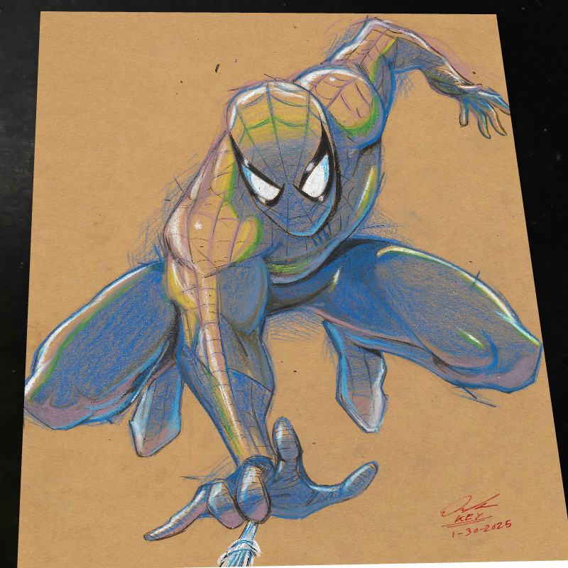 Spider-Man - Marvel art print by Keyeske