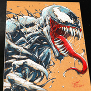 Venom Art Print Signed 8.5x11 | Art by Keyeske