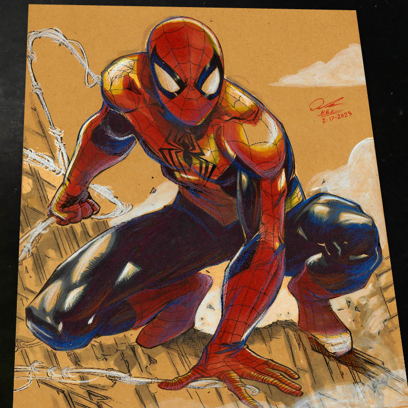 Spider-Man - Marvel art print by Keyeske