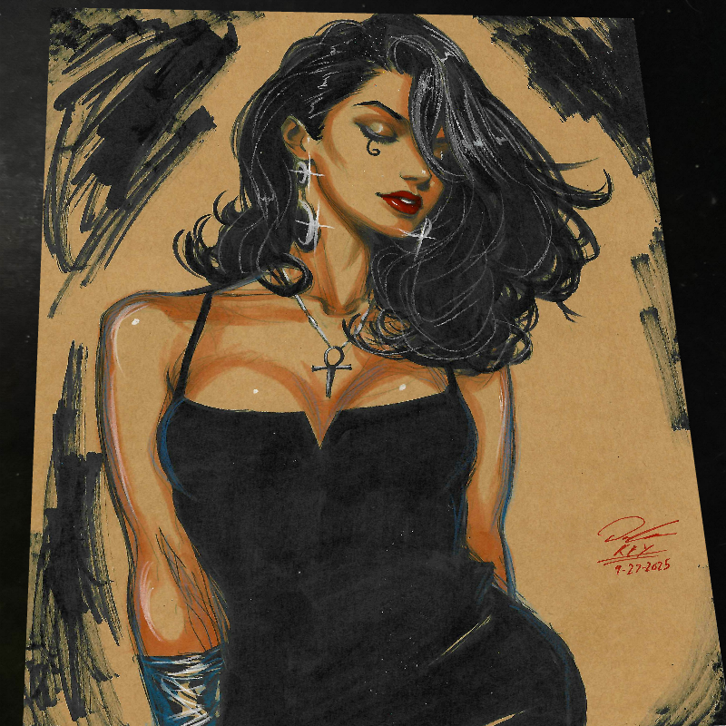 Death of the Endless Art Print Signed 8.5x11 | Art by Keyeske