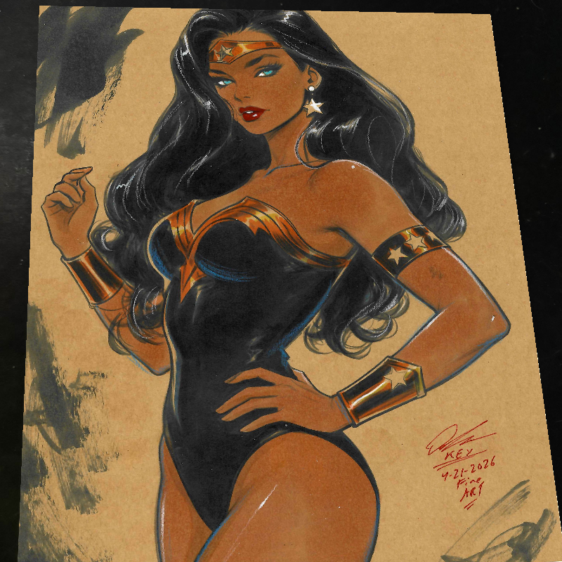 Wonder Woman art print by Keyeske
