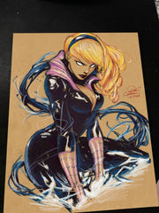 Gwen Stacy x Venom - Marvel art print by Keyeske