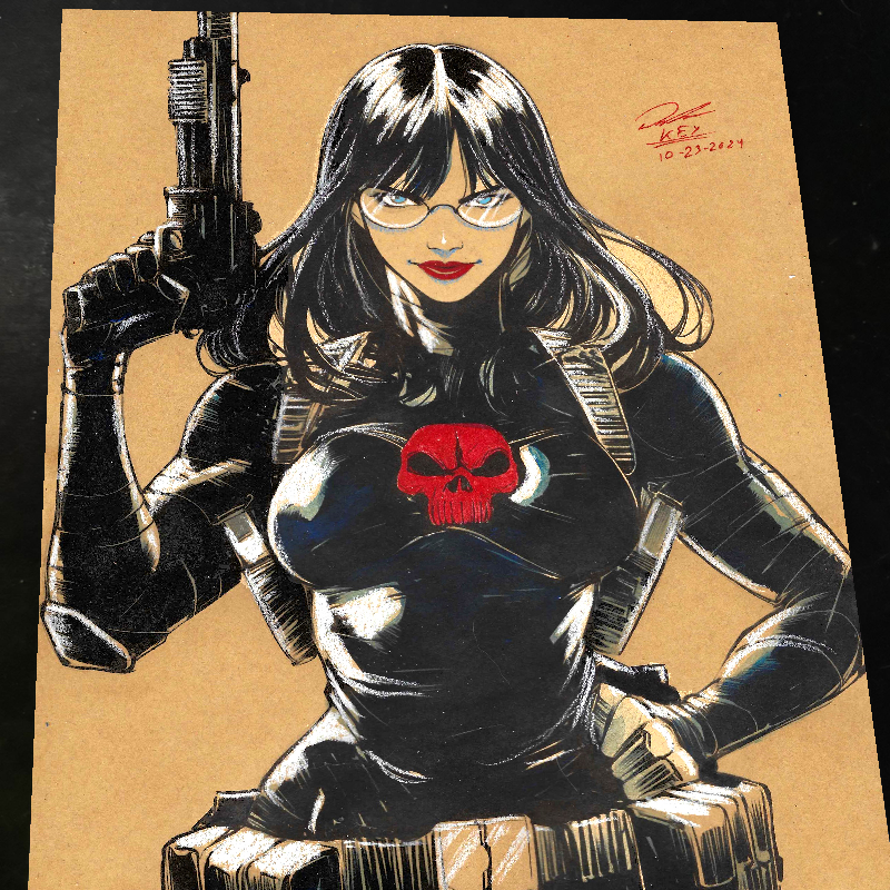 Baroness G.I. Joe Art Print Signed 8.5x11 | Art by Keyeske