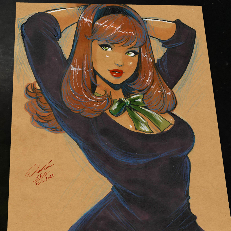 Daphne Blake Scooby-Doo Art Print Signed 8.5x11 | Art by Keyeske