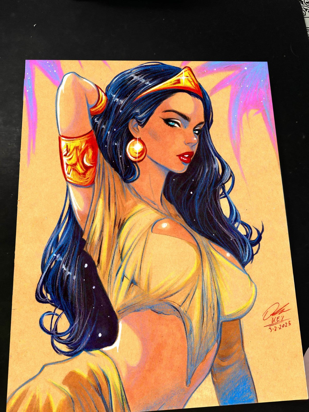 Dejah Thoris Art Print Signed 8.5x11 | Art by Keyeske
