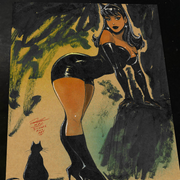 Catwoman - Marvel art print by Keyeske